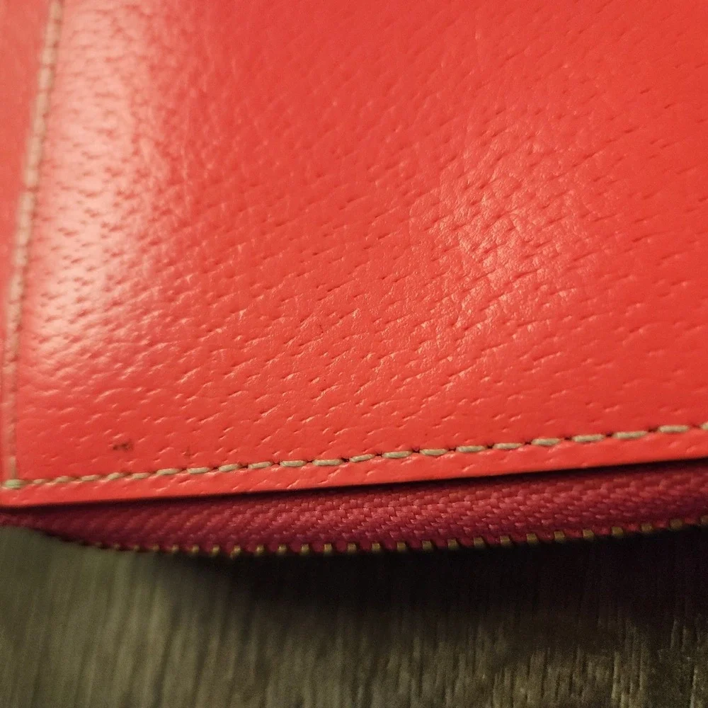 Kate Spade Leather Wristlet Wallet‎ Layton Wellesley WLRU1779 Bright Hot Pink